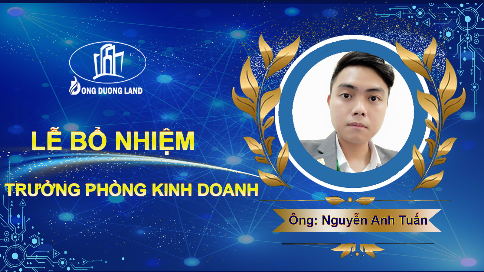 Lễ bổ nhiệm trưởng phòng kinh doanh Nguyễn Anh Tuấn